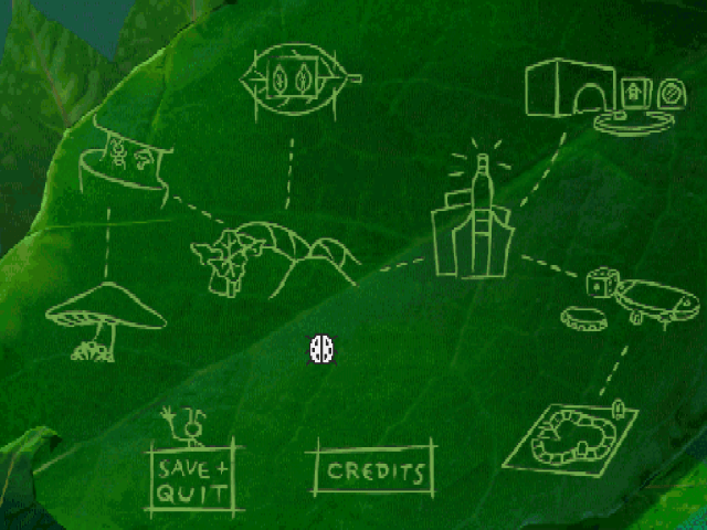 A Bug's Life title screen for Playstation